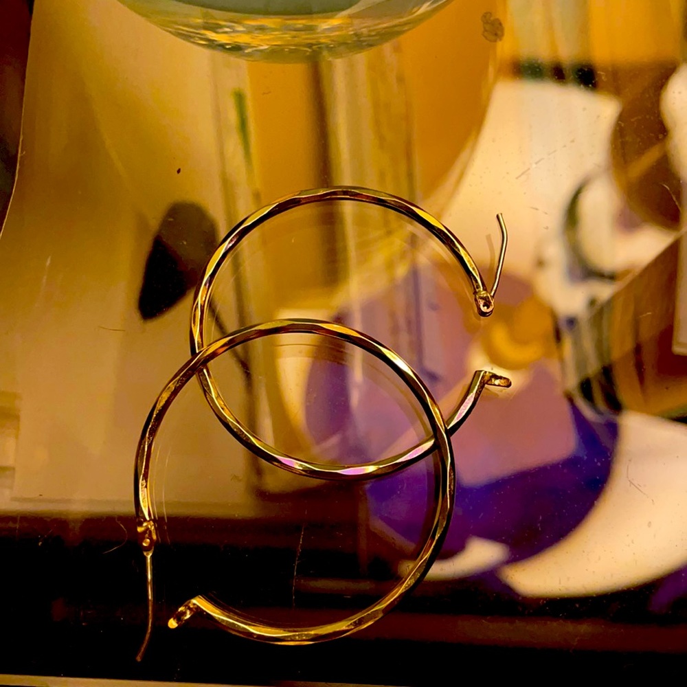 Gold Plated Hoop Earrings